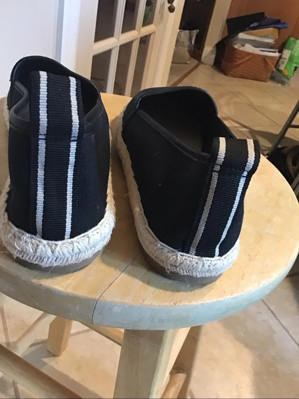 Classic Black Women’s Espadrille Slip-Ons